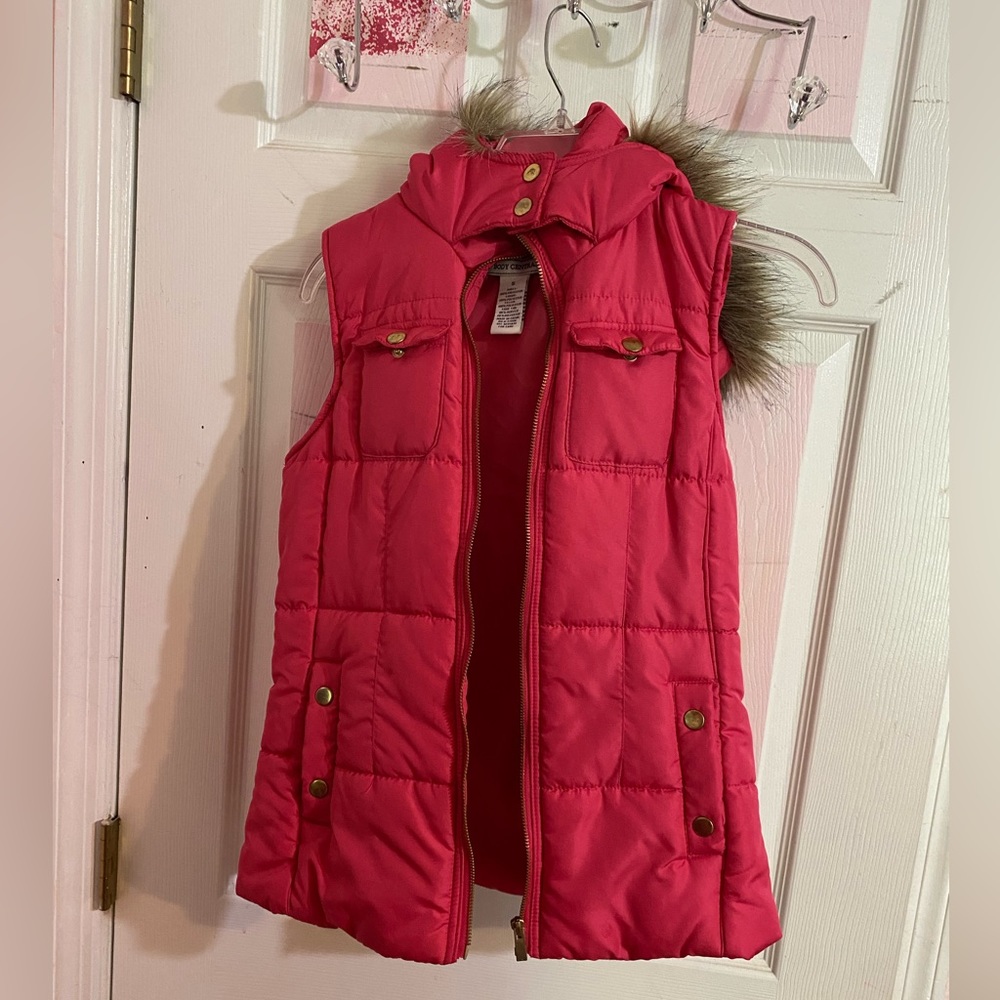 Sleeveless Faux Fur Puffy Vest
